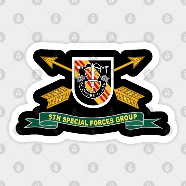 5th Special Forces Group - Vietnam - Flash w Br - Ribbon X 300 Sticker by twix123844